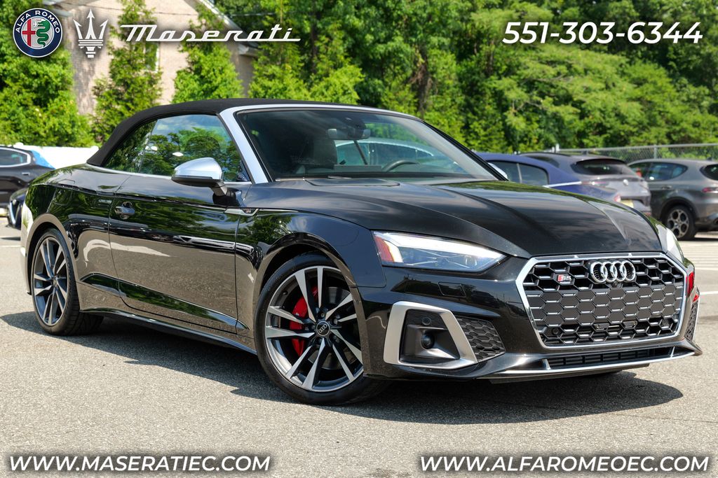 Black Metallic 2024 Audi S5 Convertible All-Wheel Drive 8-Speed Automatic