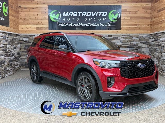 Red Metallic 2025 Ford Explorer SUV / Crossover All-Wheel Drive Automatic