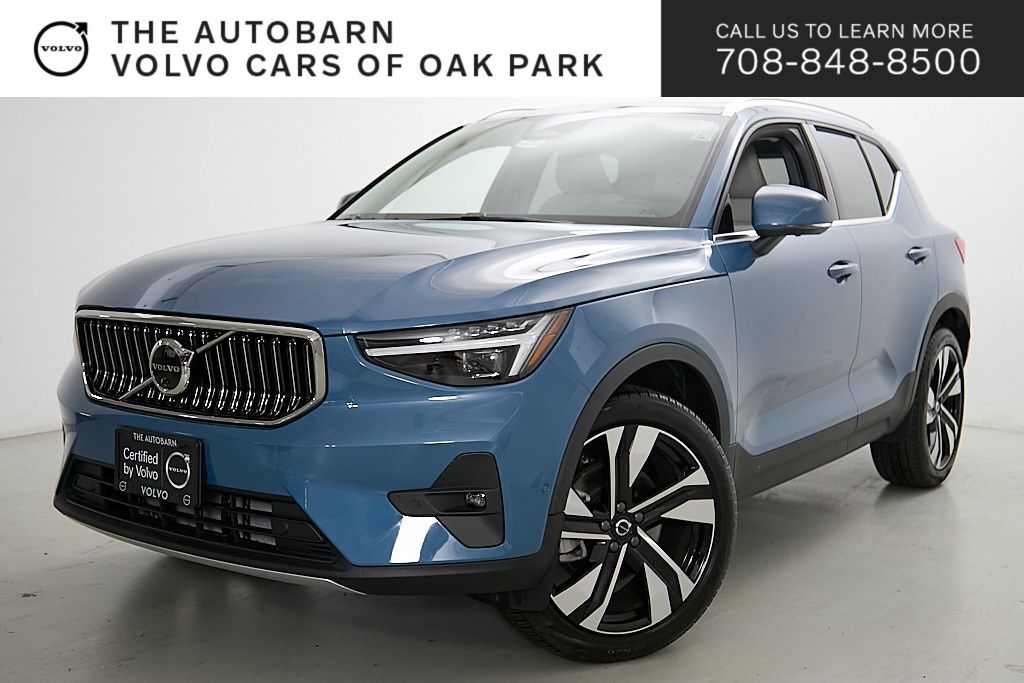 Fjord Blue Metallic 2025 Volvo XC40 B5 Ultra Bright Theme AWD SUV / Crossover All-Wheel Drive Automatic