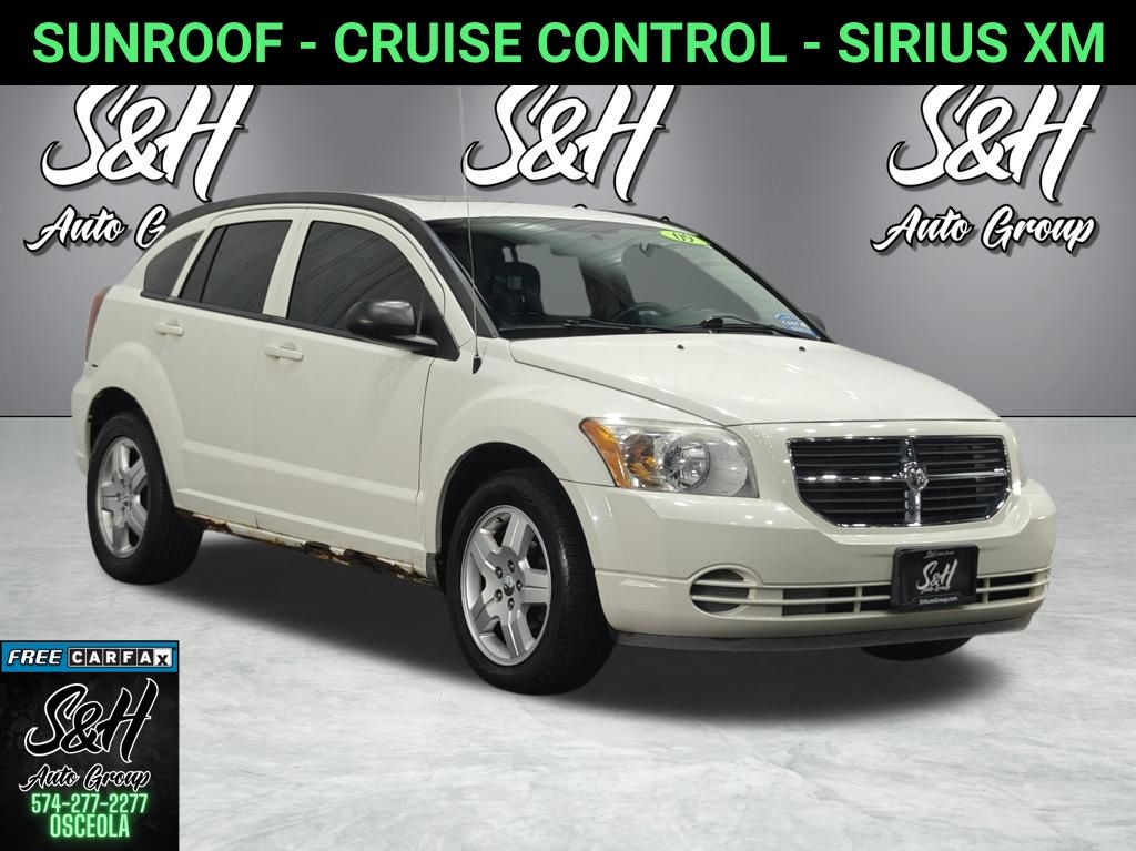 Stone White Clearcoat 2009 Dodge Caliber SXT FWD Hatchback Front-Wheel Drive Continuously Variable Transmission