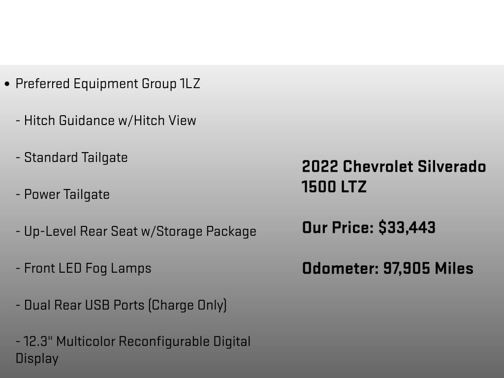 2022 Chevrolet Silverado 1500 LTZ Gray at Auto Express Mitsubishi