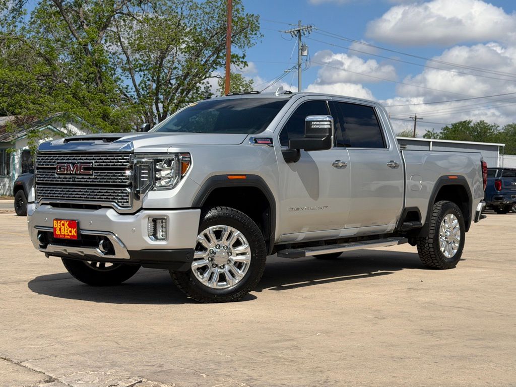 Quicksilver Metallic 2020 GMC Sierra 2500HD Denali Crew Cab 4WD Pickup Truck Four-Wheel Drive Automatic