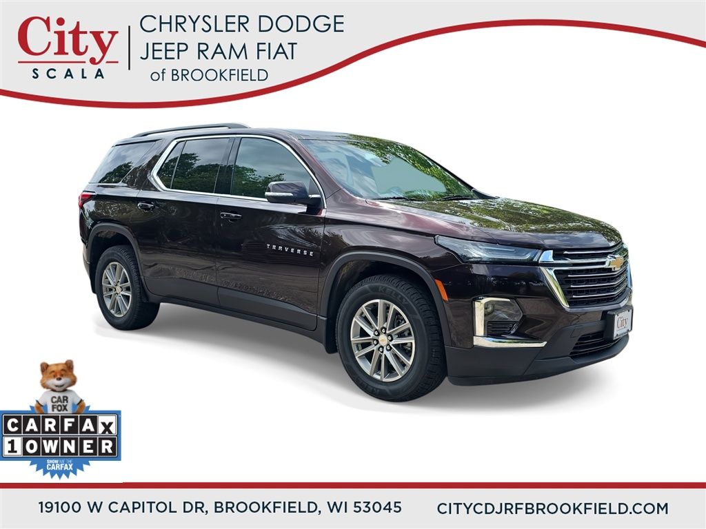 Black Cherry Metallic 2023 Chevrolet Traverse SUV / Crossover Front-Wheel Drive 9-Speed Automatic