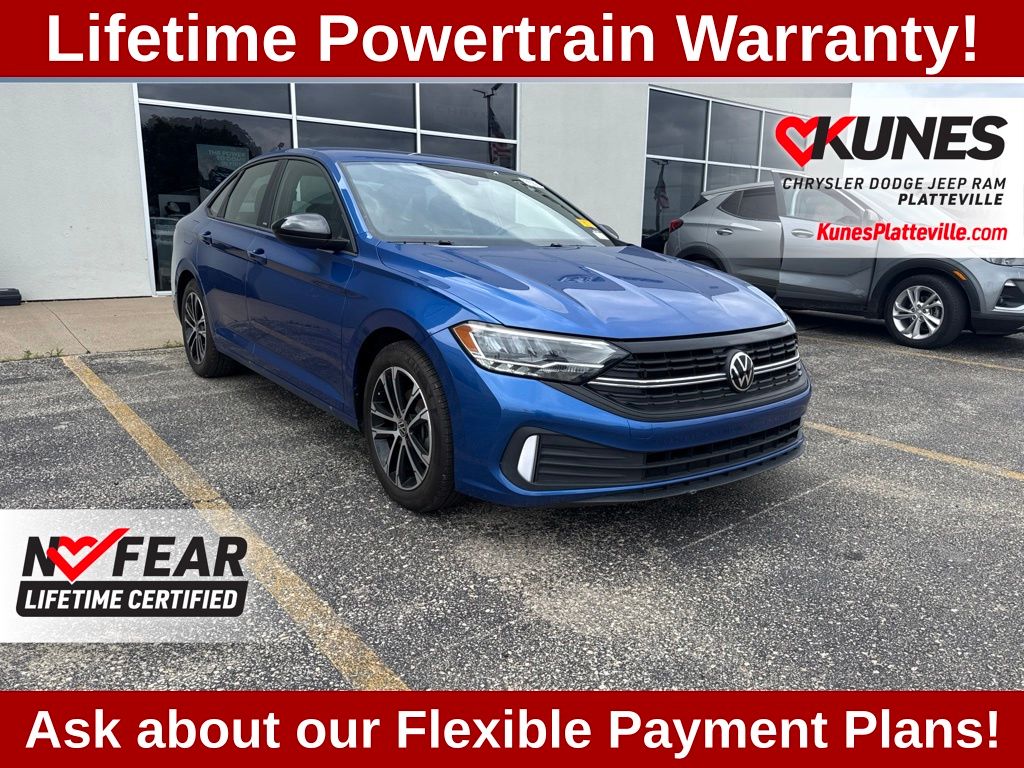 Blue Metallic 2024 Volkswagen Jetta Sedan Front-Wheel Drive 8-Speed Automatic