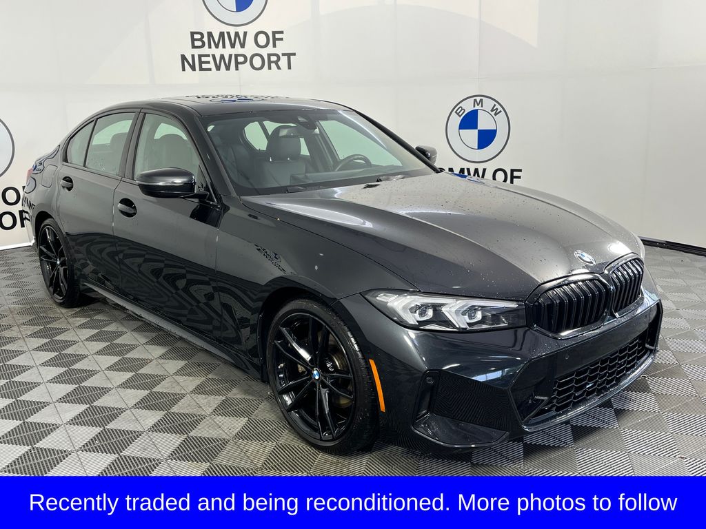 Black Sapphire Metallic 2024 BMW 3 Series Sedan All-Wheel Drive 8-Speed Automatic