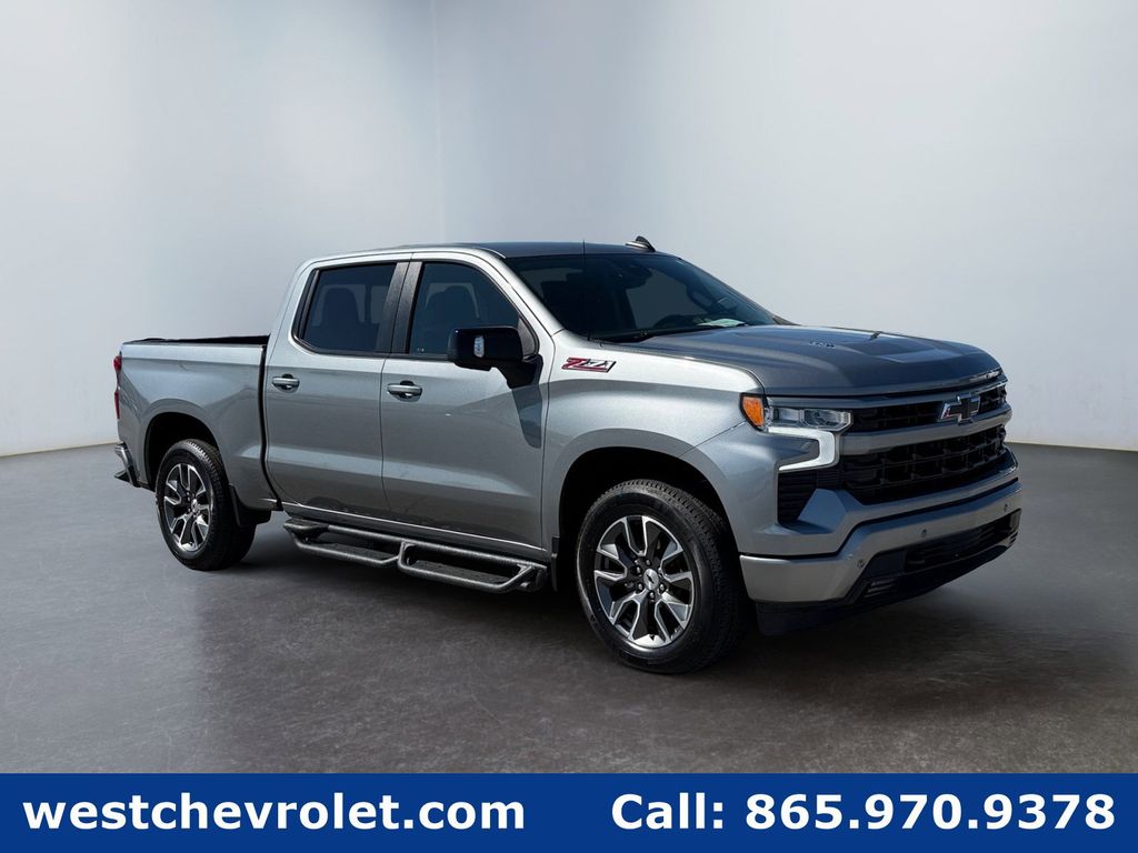 Sterling Gray Metallic 2024 Chevrolet Silverado 1500 Pickup Truck Four-Wheel Drive Automatic