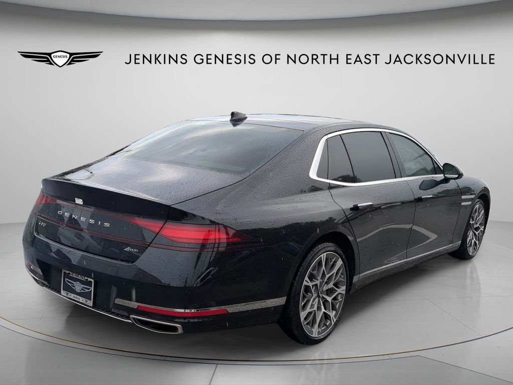 Maui Black 2025 Genesis G90 3.5T e-Supercharger AWD Sedan All-Wheel Drive 8-Speed Automatic