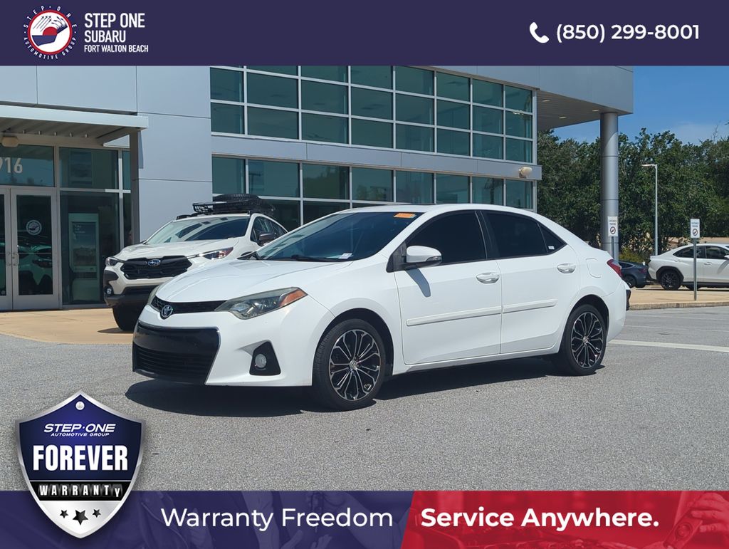 Super White 2016 Toyota Corolla Sedan Front-Wheel Drive Continuously Variable Transmission