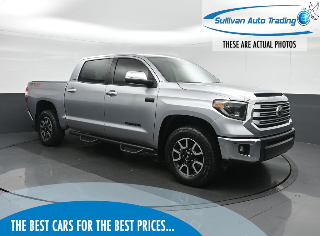 Silver Sky Metallic 2020 Toyota Tundra Pickup Truck Four-Wheel Drive 6-Speed Automatic