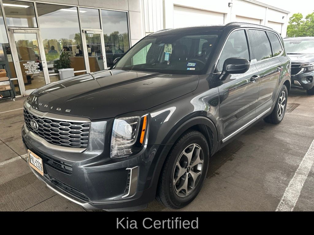 2021 Kia Telluride EX Gray at DeMontrond Auto Country