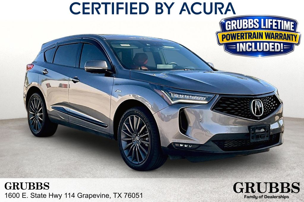 Liquid Carbon Metallic 2023 Acura RDX SUV / Crossover All-Wheel Drive Automatic