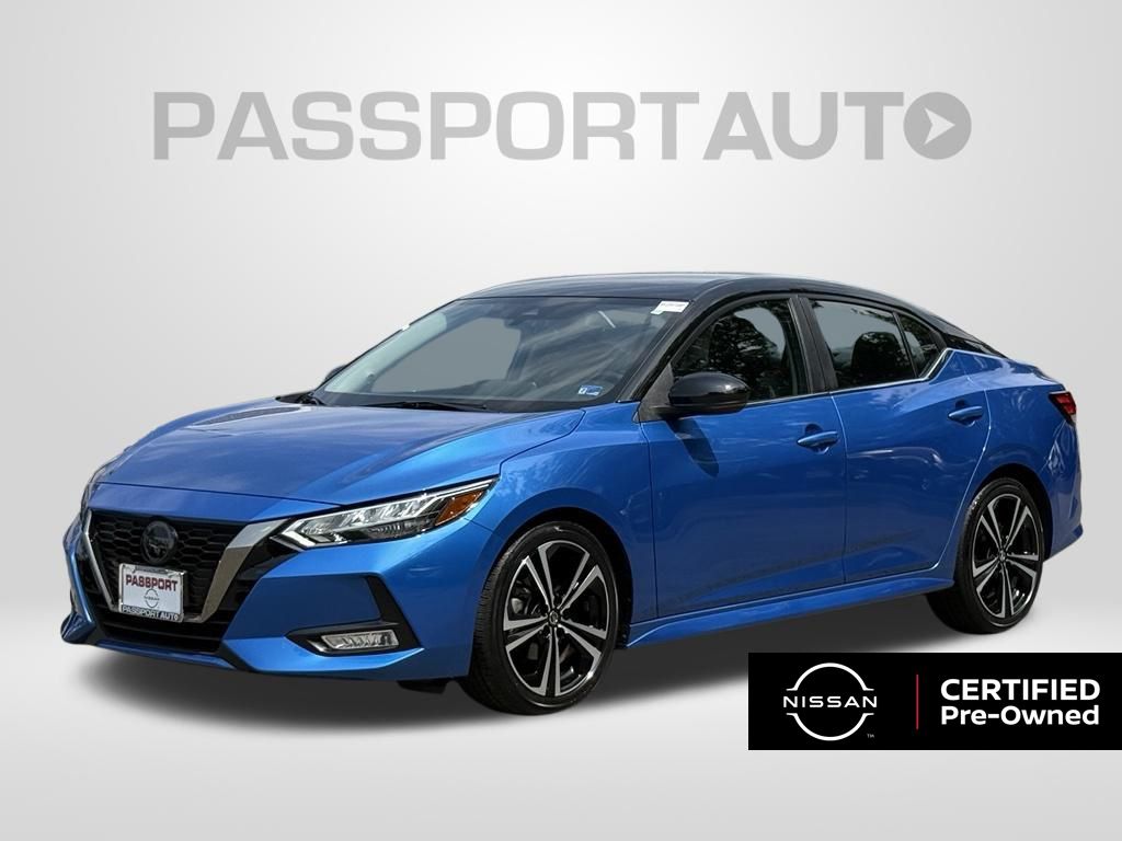 Electric Blue Metallic/Super Black 2023 Nissan Sentra Sedan Front-Wheel Drive Automatic