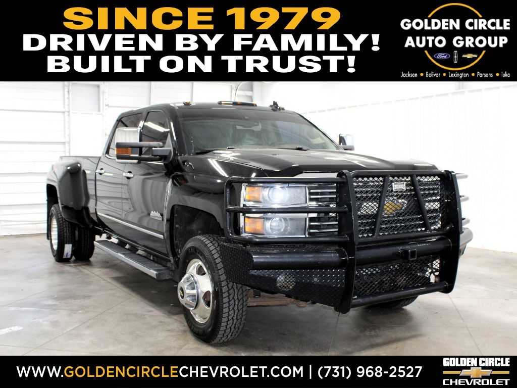 Black 2015 Chevrolet Silverado 3500HD High Country Crew Cab 4WD Pickup Truck Four-Wheel Drive 6-Speed Automatic