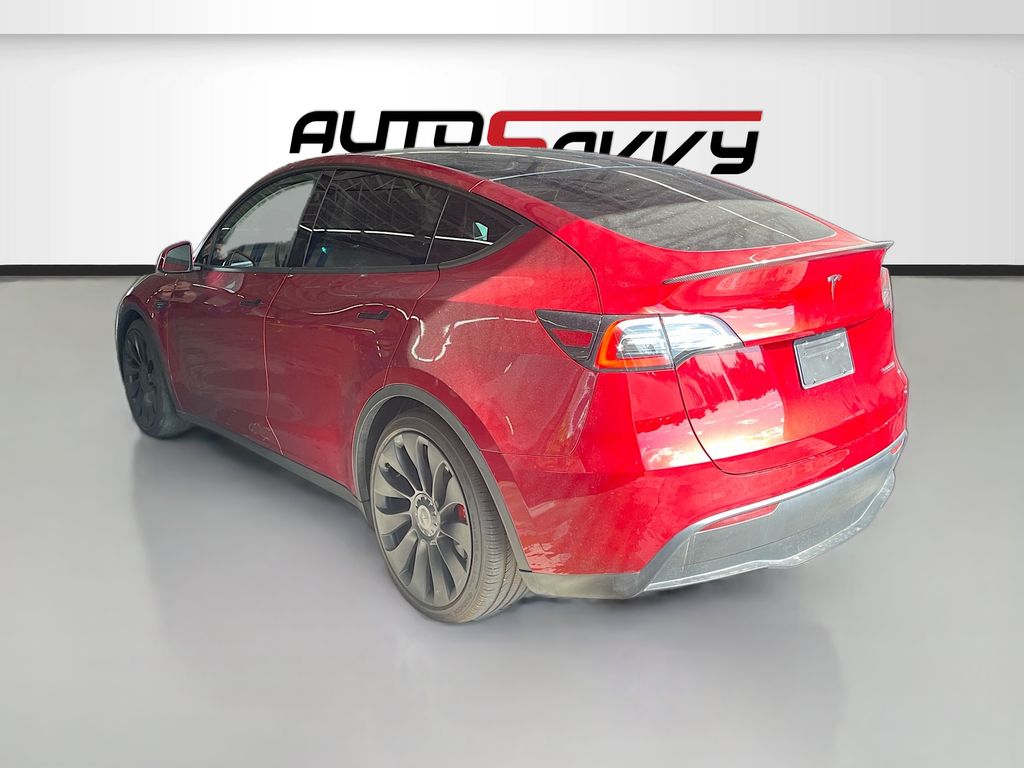 Used 2024 Red Tesla Performance image 5