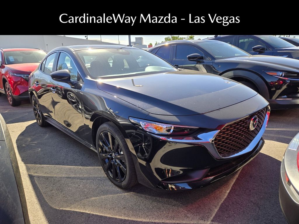 Jet Black 2026 Mazda MAZDA3 Sedan Front-Wheel Drive 6-Speed Automatic