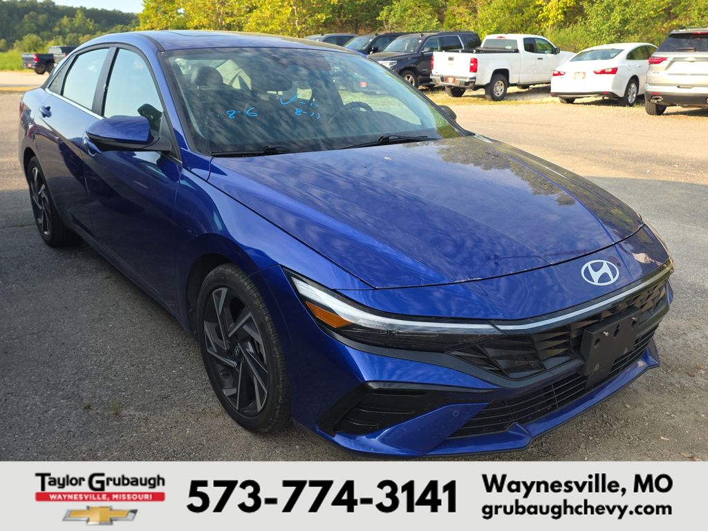 Intense Blue 2024 Hyundai Elantra Sedan Front-Wheel Drive Continuously Variable Transmission