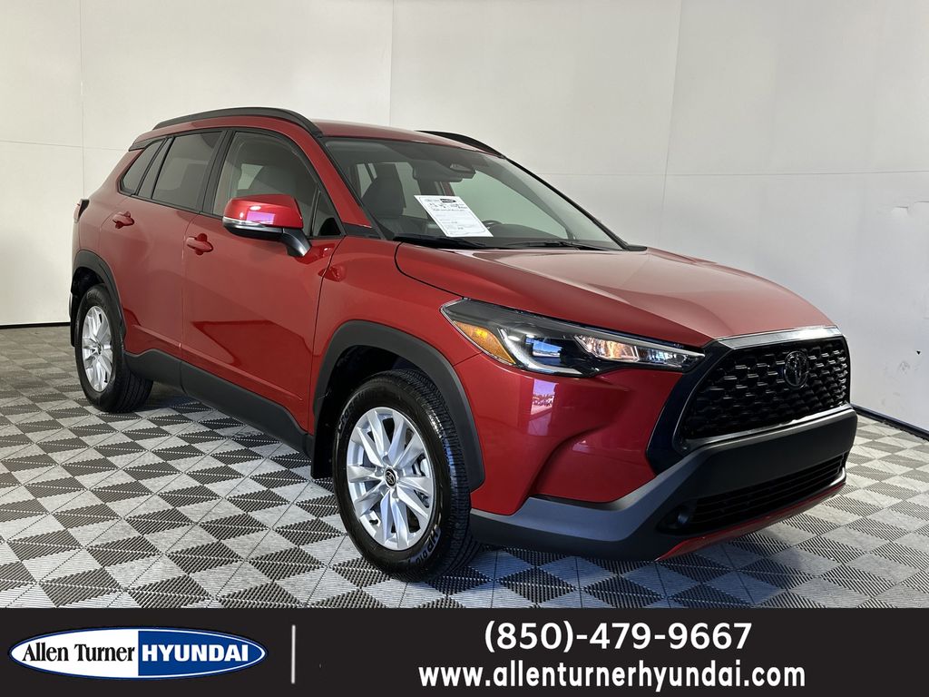 Barcelona Red Metallic 2024 Toyota Corolla Cross LE AWD SUV / Crossover All-Wheel Drive Continuously Variable Transmission