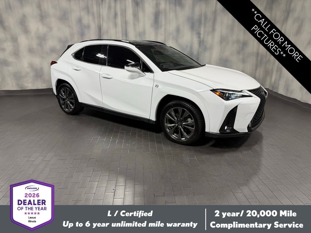 Ultra White w/Obsidian Roof 2023 Lexus UX Hybrid 250h F Sport Handling AWD SUV / Crossover All-Wheel Drive Continuously Variable Transmission