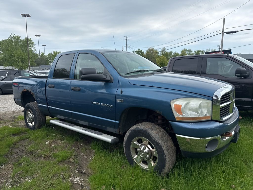 Atlantic Blue Pearl 2006 Dodge RAM 2500 SLT Quad Cab 4WD Pickup Truck Four-Wheel Drive 5-Speed Automatic