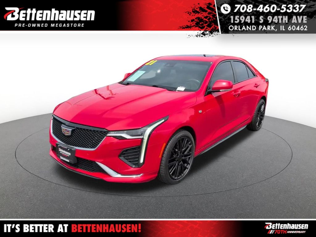 Velocity Red 2021 Cadillac CT4 Sport AWD Sedan Rear-Wheel Drive 8-Speed Automatic