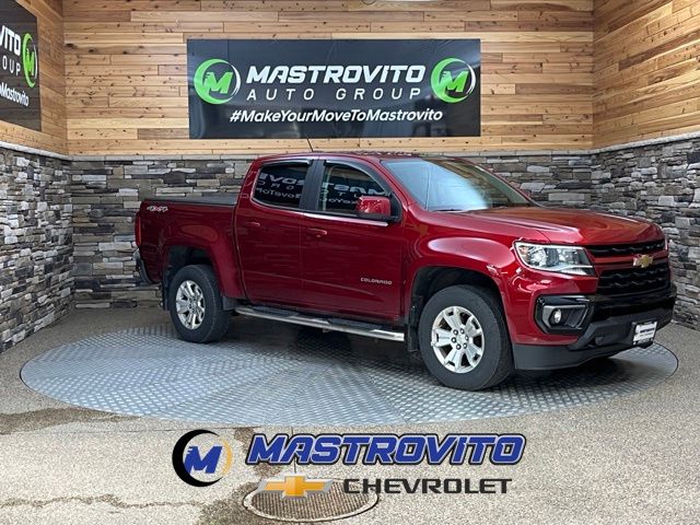 Cherry Red Tintcoat 2021 Chevrolet Colorado Pickup Truck Four-Wheel Drive 8-Speed Automatic