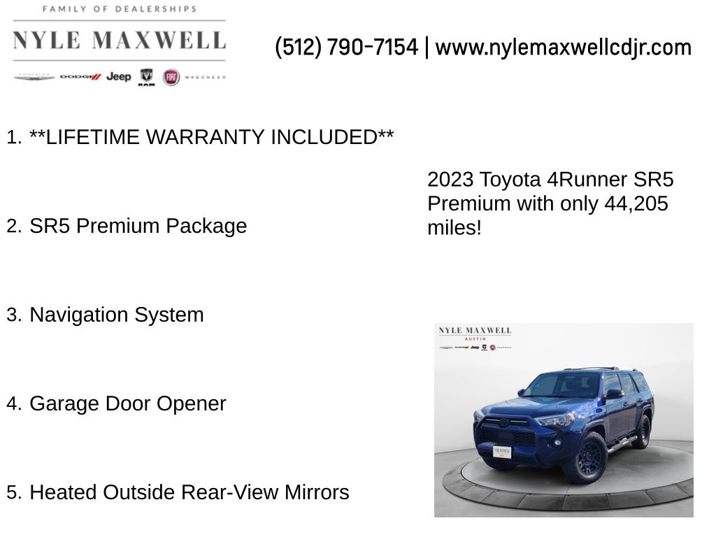 Used Car 2023 Toyota 4runner  Sr5 Premium For Sale In Austin, Texas