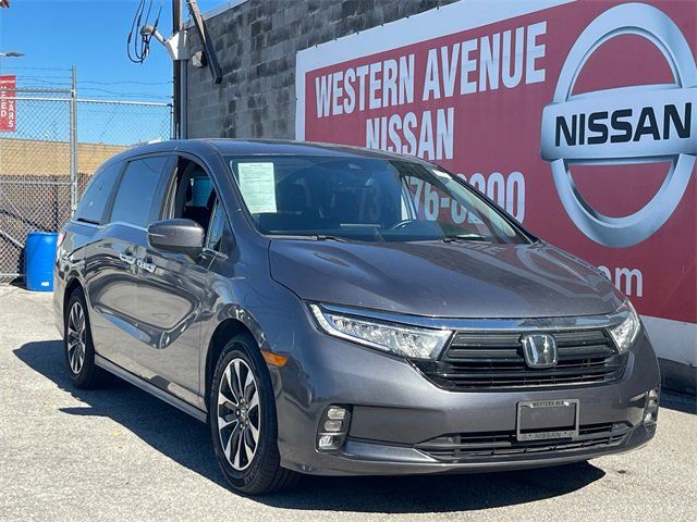 Gray 2024 Honda Odyssey EX-L FWD Minivan Front-Wheel Drive Automatic