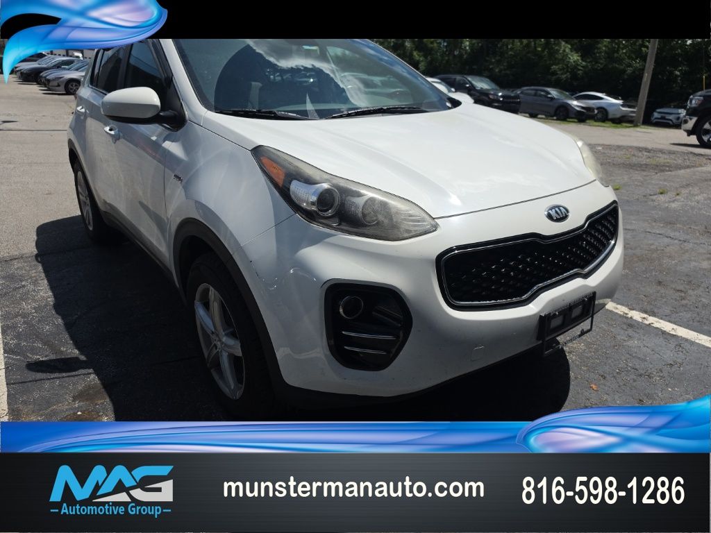 Clear White 2017 Kia Sportage SUV / Crossover All-Wheel Drive 6-Speed Automatic