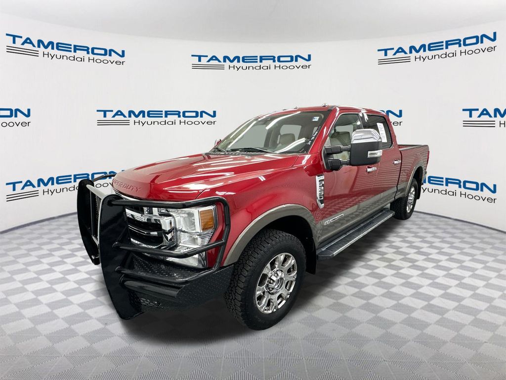Rapid Red Metallic Tinted Clearcoat 2021 Ford F-250 Super Duty Pickup Truck Four-Wheel Drive Automatic