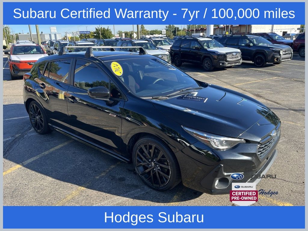 Crystal Black Silica 2024 Subaru Impreza Wagon All-Wheel Drive Continuously Variable Transmission
