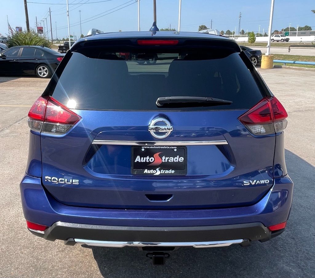 2018 Nissan Rogue SV Blue at Texan Dodge Chrysler Jeep Ram
