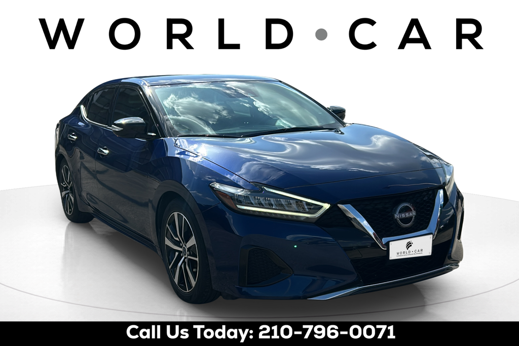 Deep Blue Pearl 2023 Nissan Maxima Sedan Front-Wheel Drive Continuously Variable Transmission