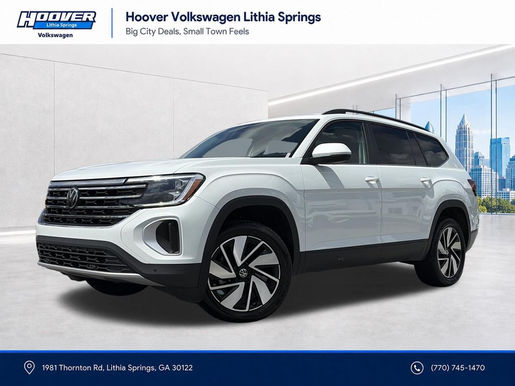 Pure White 2025 Volkswagen Atlas SUV / Crossover Front-Wheel Drive 8-Speed Automatic