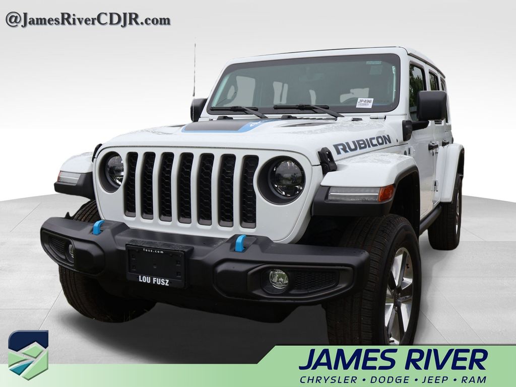 Bright White Clearcoat 2023 Jeep Wrangler 4xe SUV / Crossover Four-Wheel Drive 8-Speed Automatic