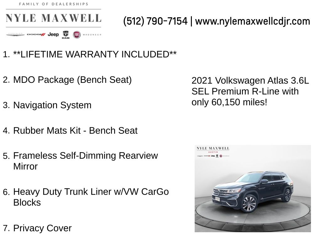Used Car 2021 Volkswagen Atlas  3.6l V6 Sel Premium R-line For Sale Under $30,000 In Austin, Texas