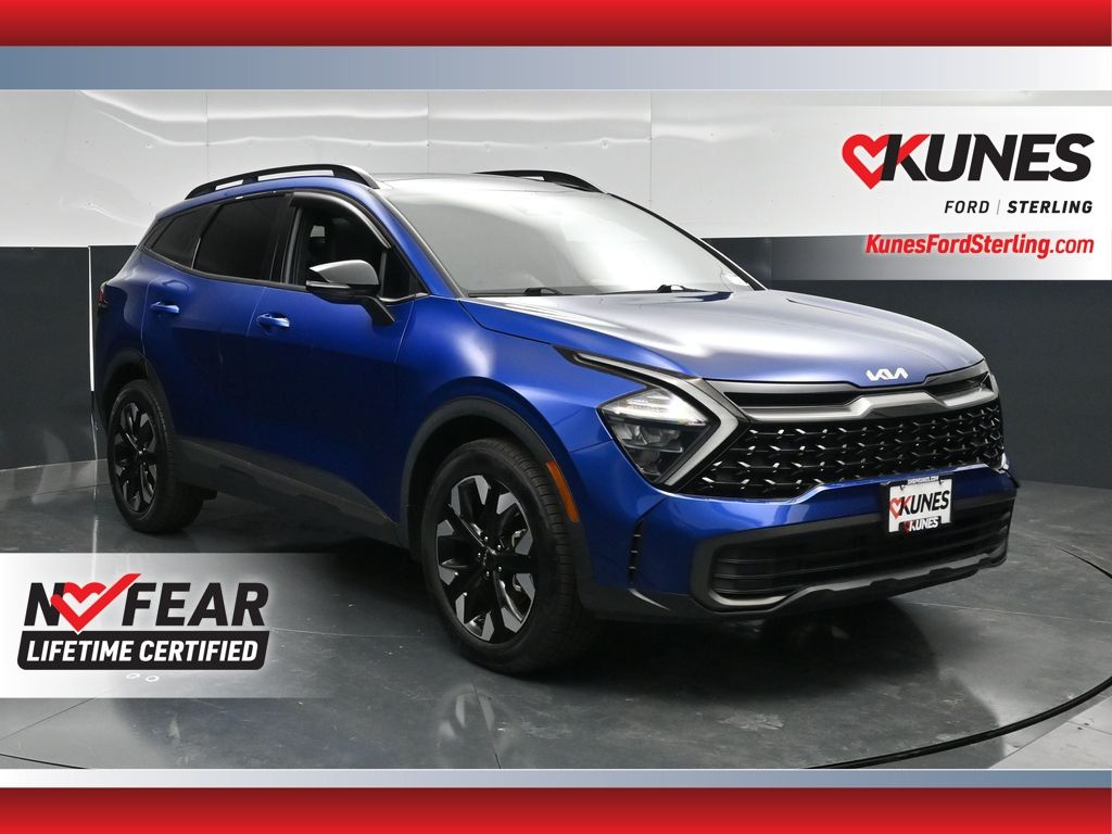 Sapphire Blue 2023 Kia Sportage SUV / Crossover All-Wheel Drive 8-Speed Automatic