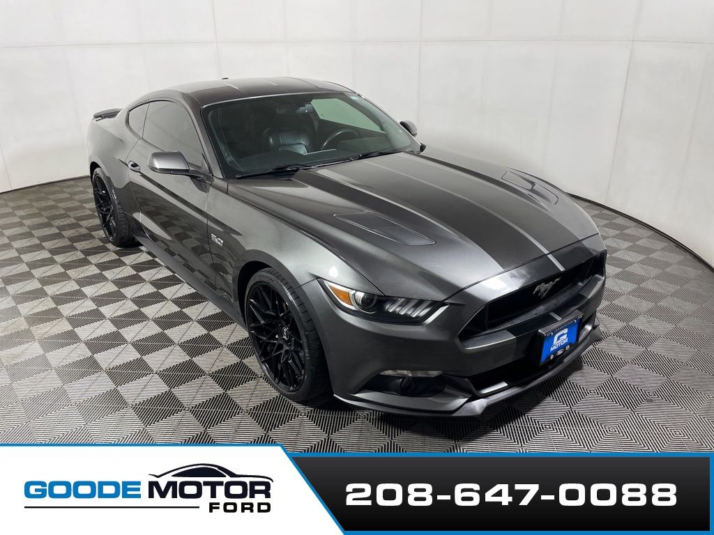 Gray (Magnetic Metallic) 2015 Ford Mustang GT Coupe RWD Coupe Rear-Wheel Drive 6-Speed Manual
