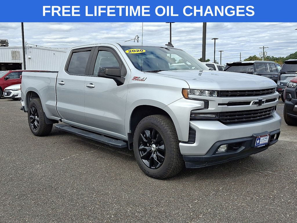 Silver Ice Metallic 2020 Chevrolet Silverado 1500 Pickup Truck Four-Wheel Drive Automatic