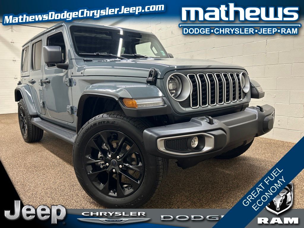 Anvil Clear Coat 2025 Jeep Wrangler 4xe Sahara 4WD SUV / Crossover Four-Wheel Drive 8-Speed Automatic