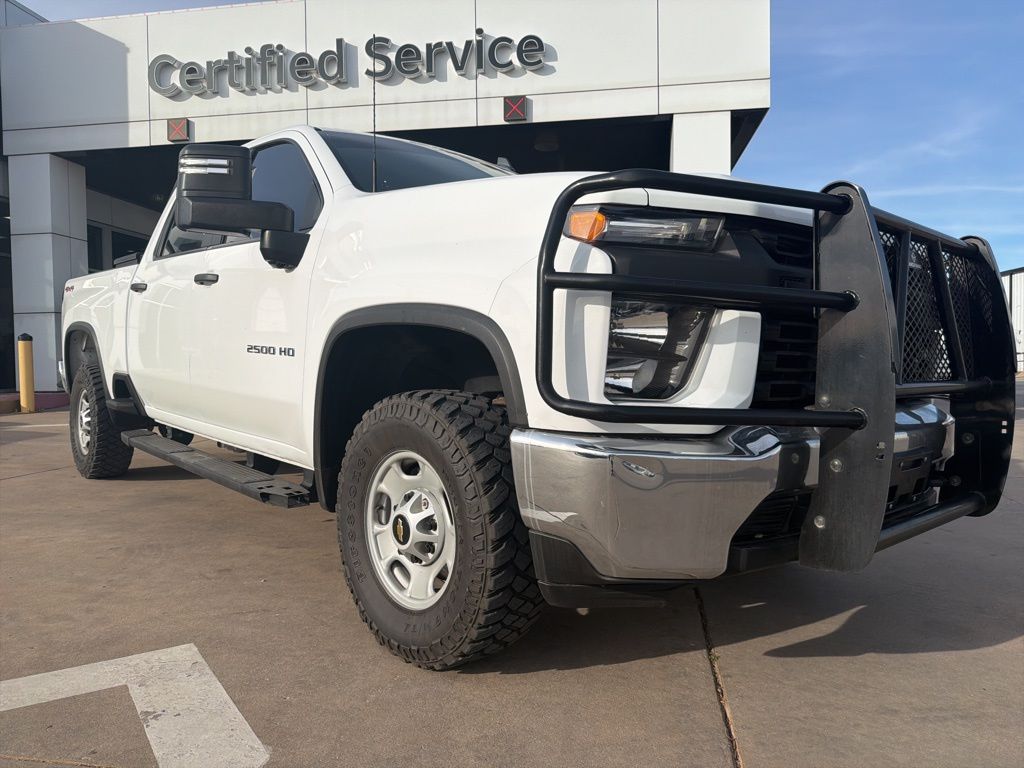 Summit White 2023 Chevrolet Silverado 2500HD Work Truck Crew Cab 4WD Pickup Truck Four-Wheel Drive 6-Speed Automatic