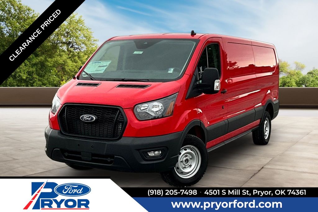 Race Red 2025 Ford Transit Cargo Van Rear-Wheel Drive 