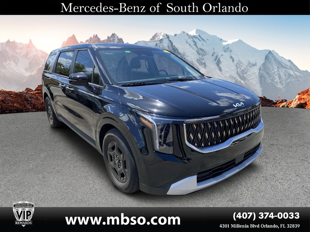 Aurora Black Pearl 2025 Kia Carnival LXS FWD Minivan Front-Wheel Drive 8-Speed Automatic