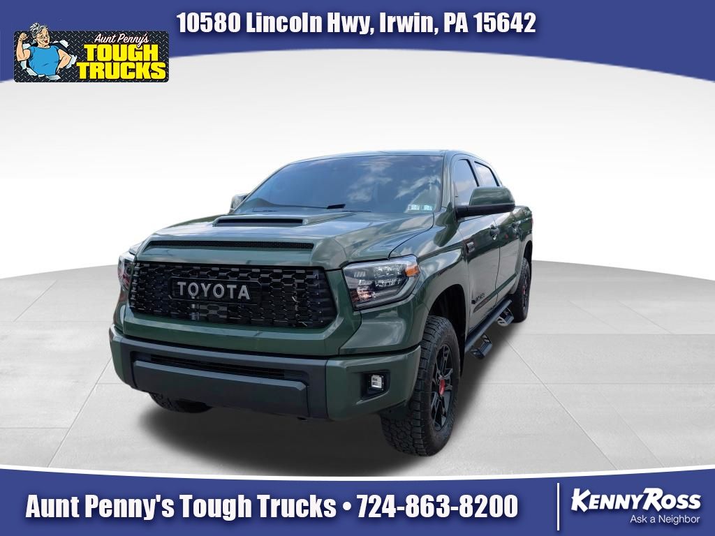 Army Green 2020 Toyota Tundra Pickup Truck Four-Wheel Drive 6-Speed Automatic