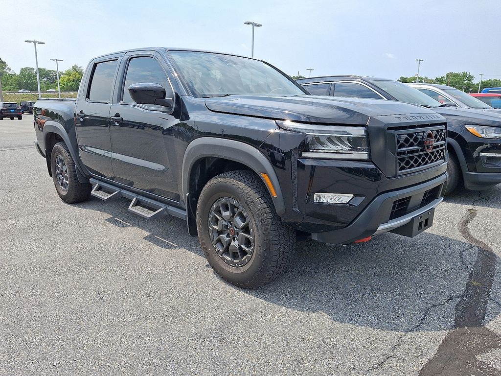 Super Black 2023 Nissan Frontier Pickup Truck Four-Wheel Drive 9-Speed Automatic
