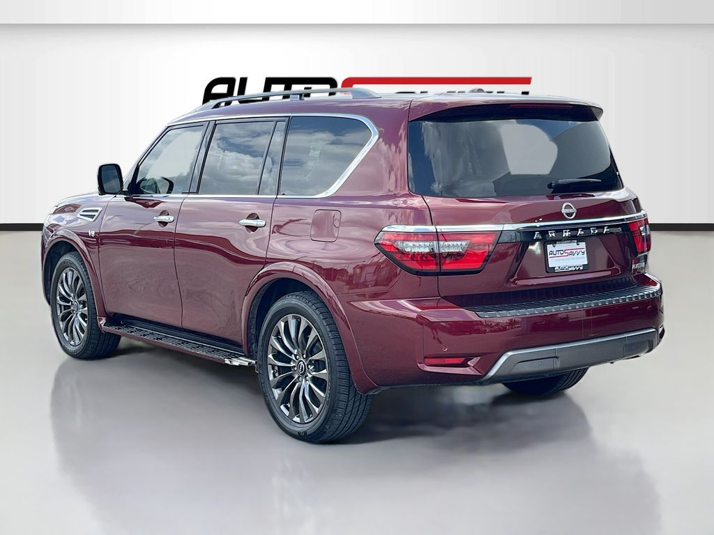 2021 Nissan Armada Platinum Red at Joe Myers Mazda Kia
