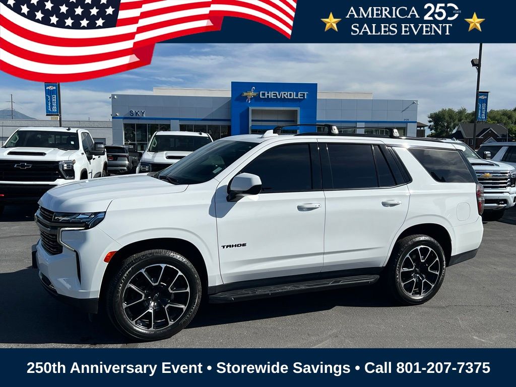 Summit White 2021 Chevrolet Tahoe SUV / Crossover Four-Wheel Drive