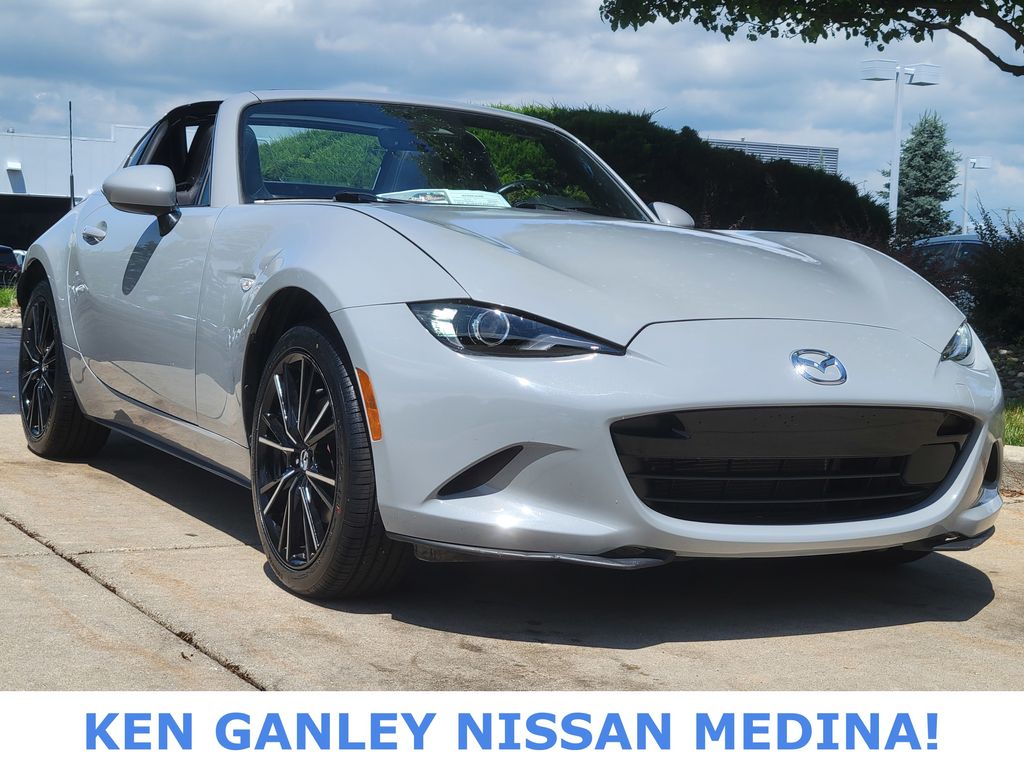 Aero Gray 2024 Mazda MX-5 Miata RF Grand Touring RWD Convertible Rear-Wheel Drive 6-Speed Automatic