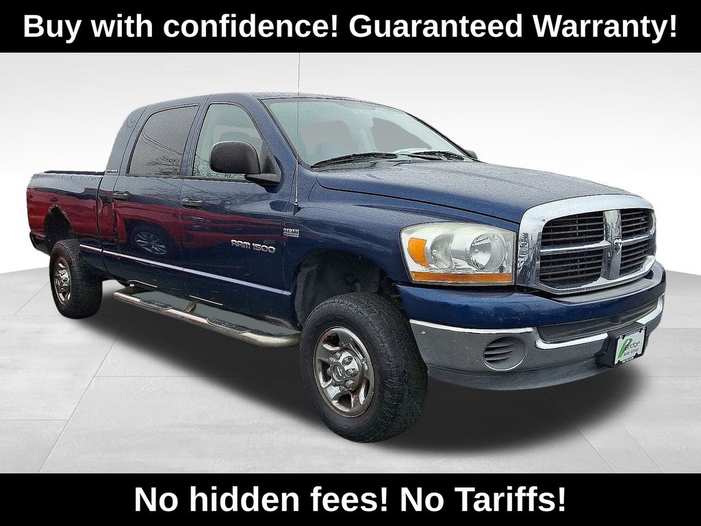 Patriot Blue Pearl 2006 Dodge RAM 1500 Pickup Truck Four-Wheel Drive 5-Speed Automatic