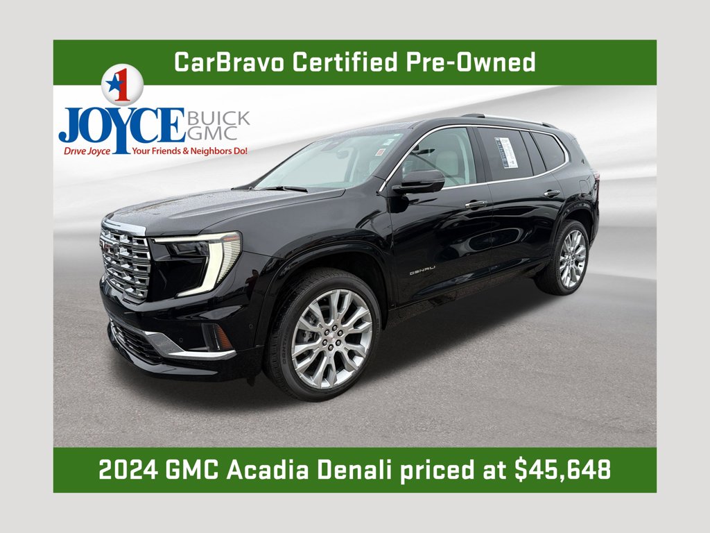 Black (Ebony Twilight Metallic) 2024 GMC Acadia SUV / Crossover Four-Wheel Drive 8-Speed Automatic