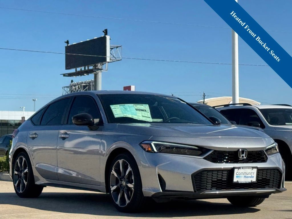 2026 Honda Civic Hybrid Sport Touring Silver at Community Honda